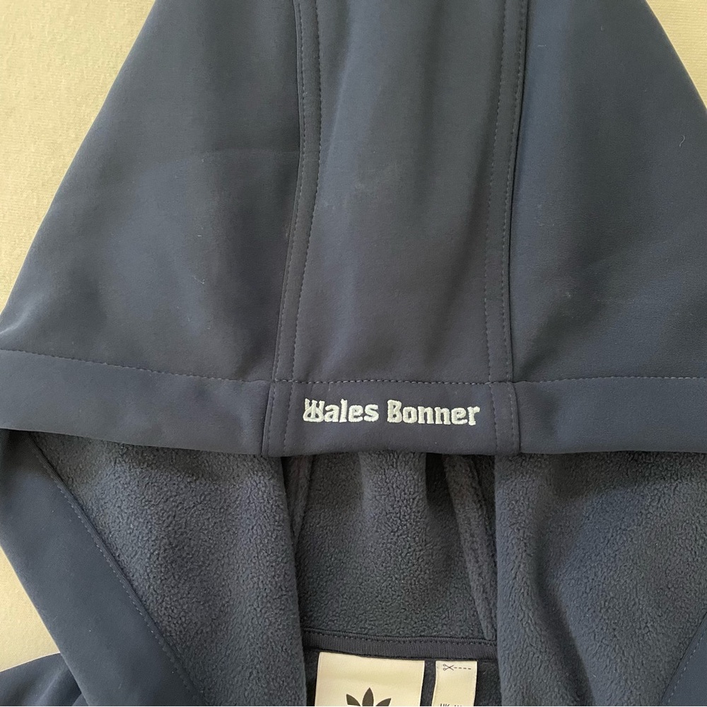 Adidas x Wales Bonner Unisex Track Jacket Collegiate Navy Full Zip Fleece Large - Picture 9 of 11